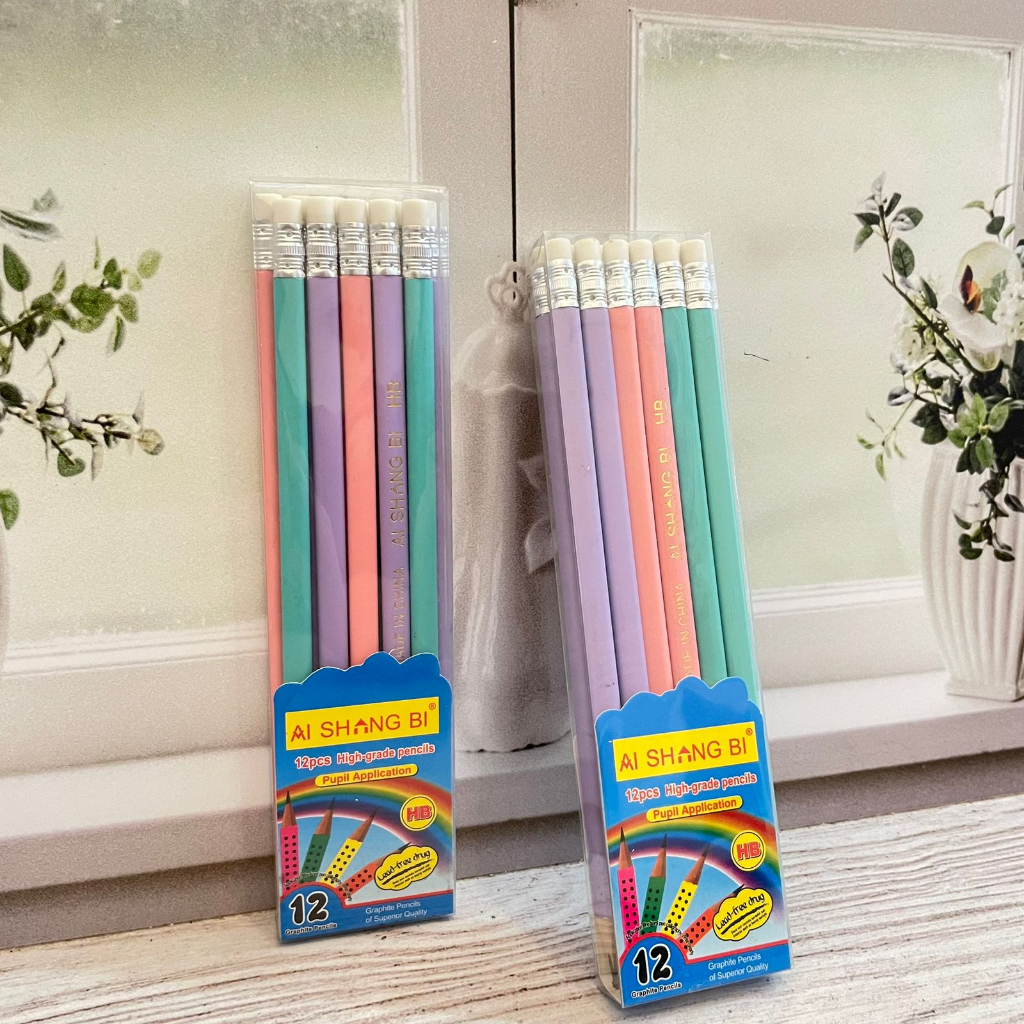 

Pensil kayu aishing ketebalan HB - alat tulis hadiah kantor kerja sekolah lucu unik mewah fancy pencil gambar