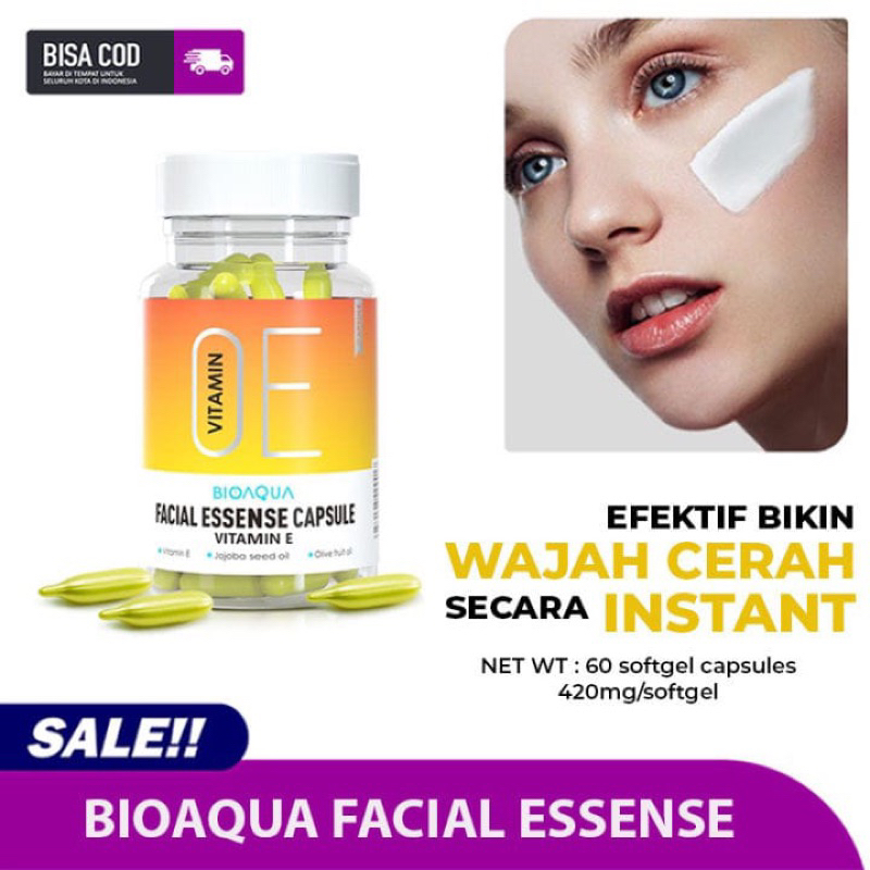 GRATIS ONGKIR COD MEDAN TERMURAH BIOAQUA SERUM WAJAH VITAMIN E FACIAL ESSENCE MOISTURIZING