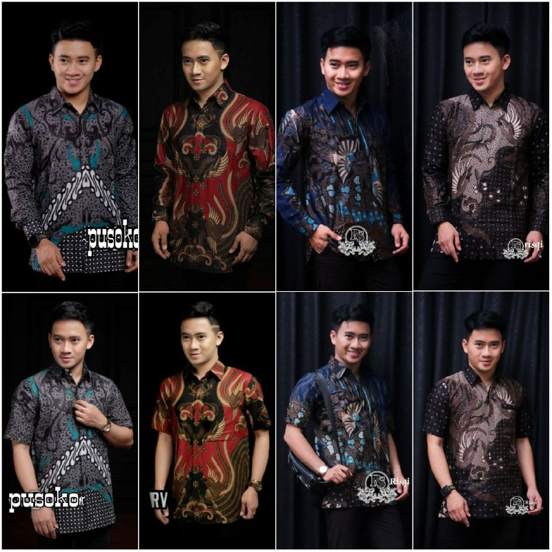 KEMEJA BATIK PRIA LENGAN PANJANG SIZE M L XL XXL BATIK ARTONESIA HALUS BERKUALITAS MODEL REGULER