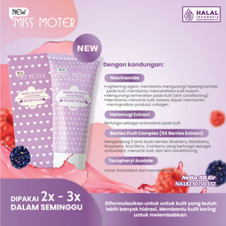 Berries Blossom Hand Wax Original Pembersih Daki Pemutih Badan Tangan Kaki New Miss Moter