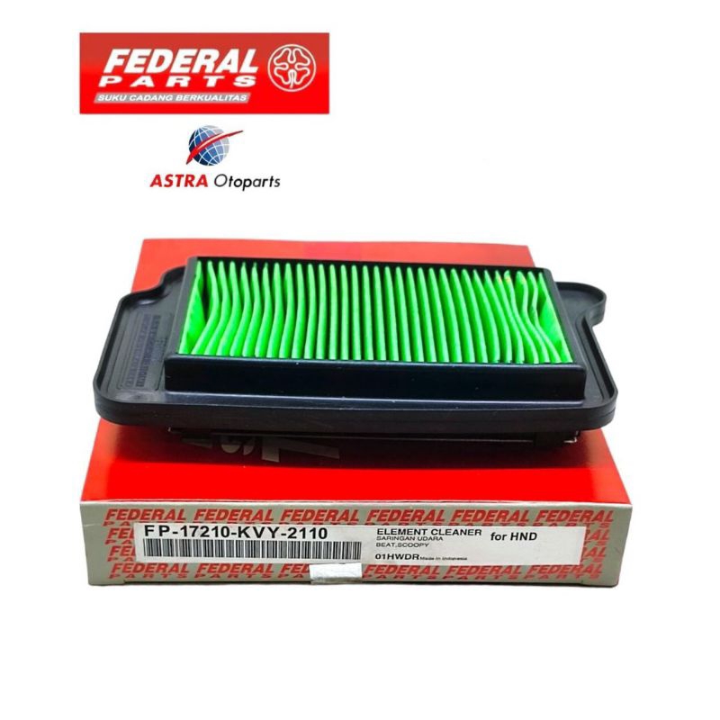 Filter Saringan Udara Beat &amp; Scoopy Karburator FP-17210-KVY-2110Federal Parts Original Resmi