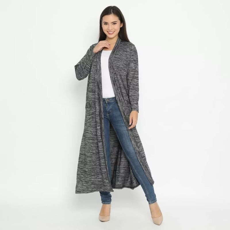 duapola Outer misty Long Cardigan 8056