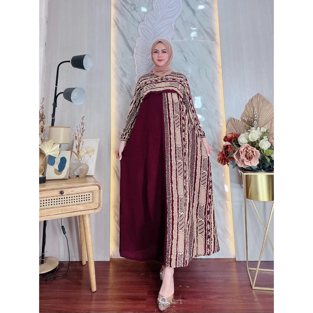 Gamis Rayon Ld 120 Terbaru Motif Viral Elegan Dan Trendy-2