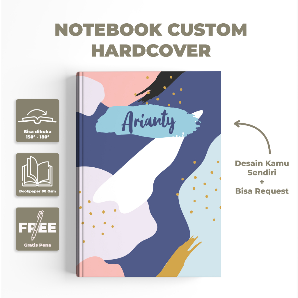 

NOTEBOOK CUSTOM / CUSTOM ABSTRAK / CUSTOM BUKU CATATAN / Notebook unik / notebook hadiah / notebook murah / notebook bagus
