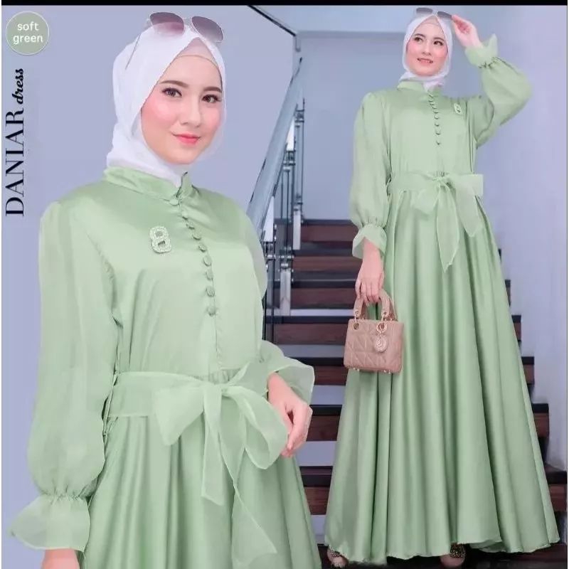 Shimer Dress Silk Premiun Dress Shofiya Terbaru Dress Muslim elegant Dianara Dress katun Dress trend