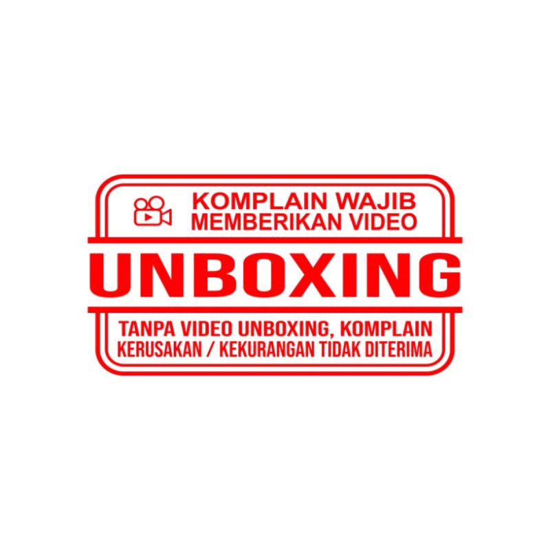 

STIKER UNBOXING/VIDEO UNBOXING PAKET