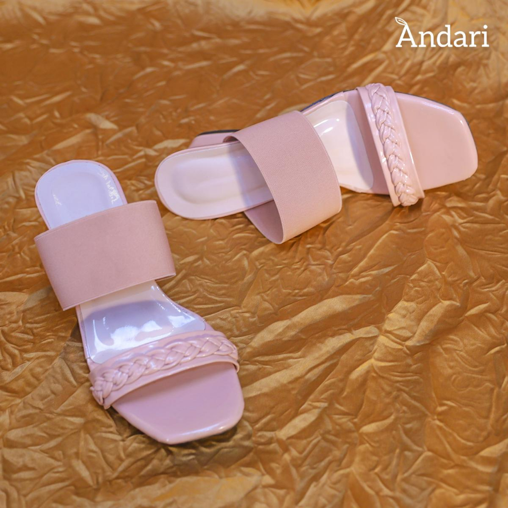 CACTUS Sepatu Sandal Heels Wedges Wanita Hak Tahu Original by Andari