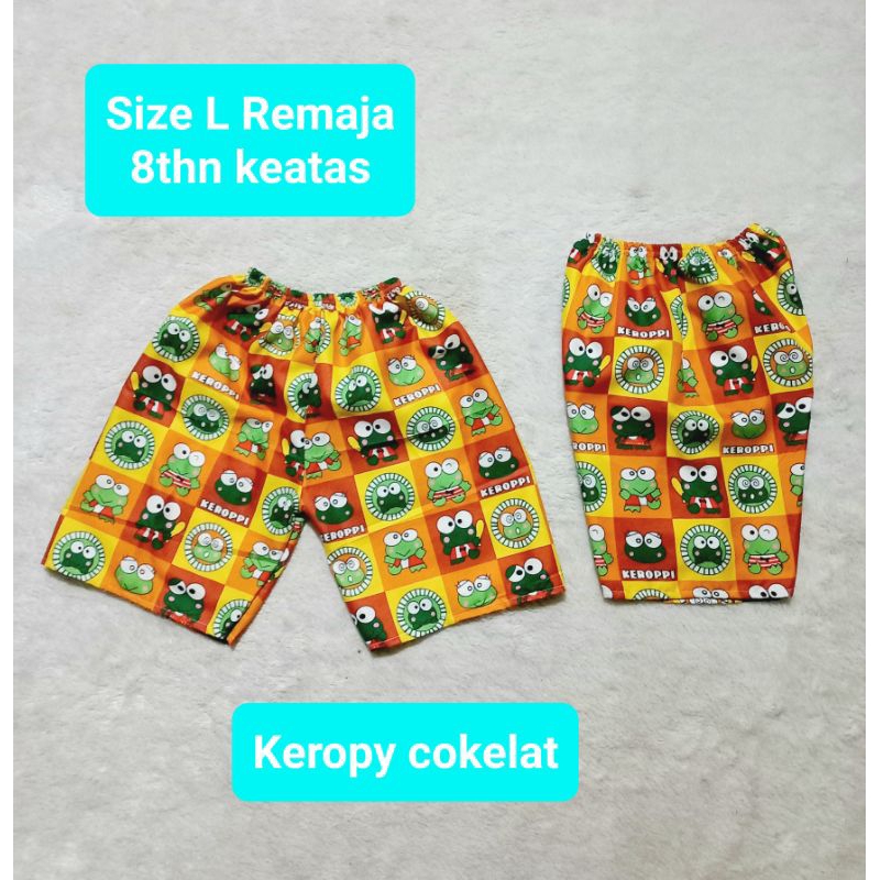 #B. Celana kolor Remaja pendek. #motif karakter. #priawanita. grosir dan ecer