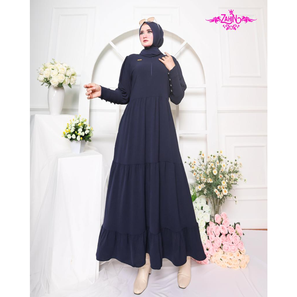 GAMIS POLOS HANITA ZAHIN DAN REYSA SALUR CRINGKLE PREMIUM MODEL TERBARU VIRAL trendy wanita fashionable wear SIMPLE SYARI