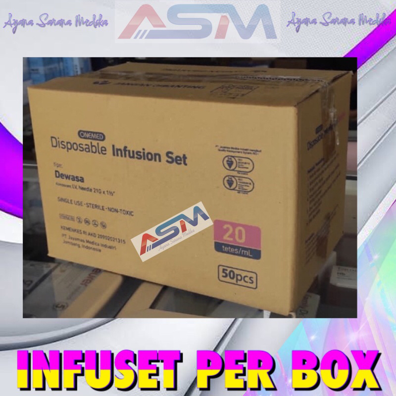 PER BOX INFUSETT ONEMED ISI 50