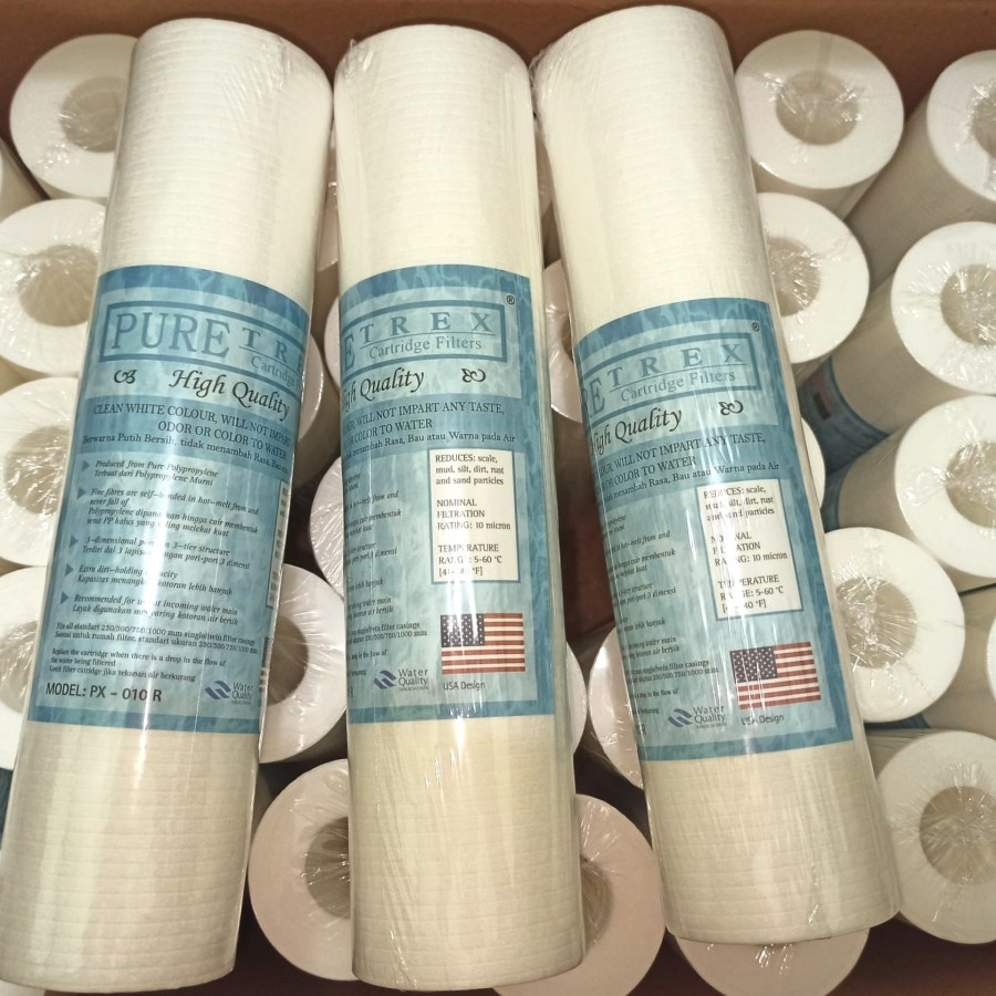 Cartridge Filter Air Puretrex 10 " / Puretrex Water Filter 0.10 Micron