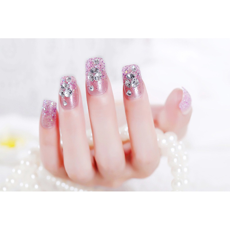 Kuku Palsu 【 B141，lem sticker】Nikah Wedding False Nailart Pengantin Tangan