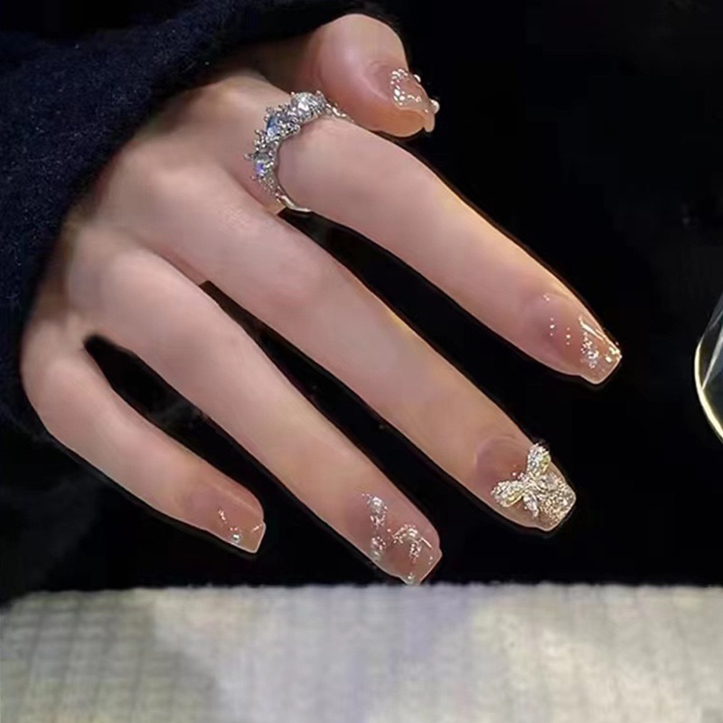 Kuku Palsu 【B74，lem sticker】Nikah kuku Wedding False Nailart Pengantin Tangan