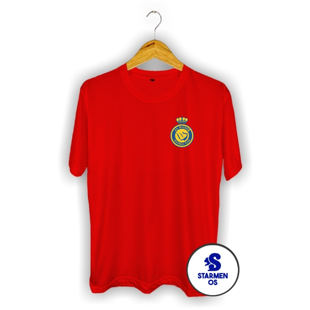 Kaos Distro Pria T-Shirt Motif Kata Kata Logo ALNASSR FC