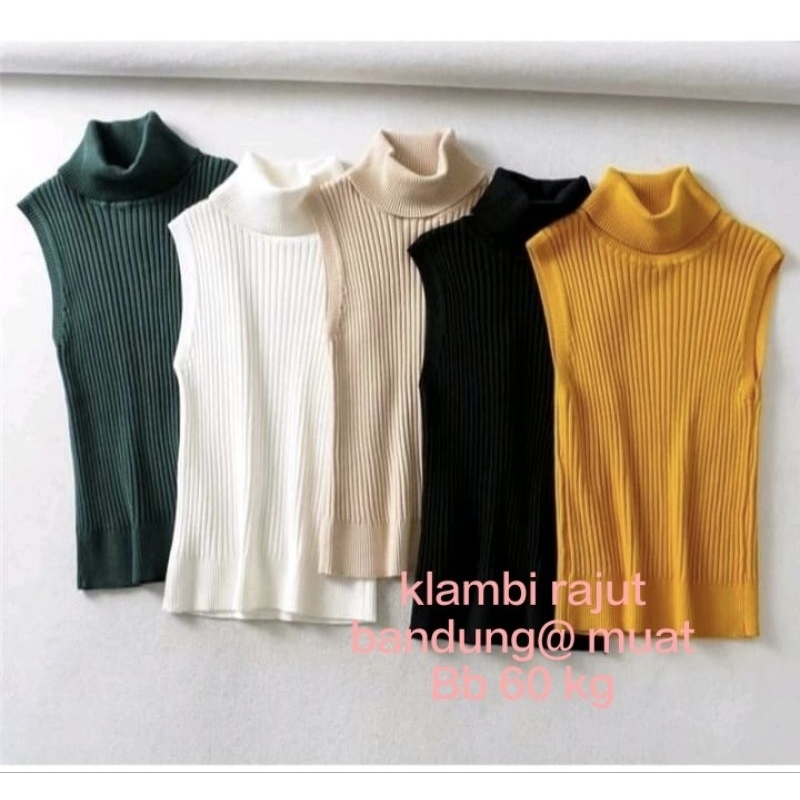 TANKTOP rajut/yukenzi (XL)inner rajut/ harga promo