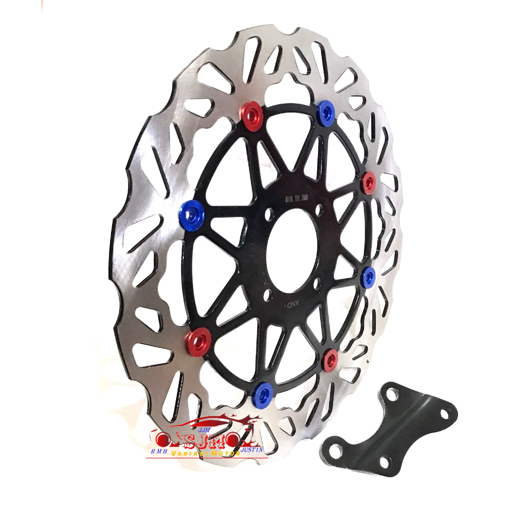 PIRINGAN DEPAN JUPITER VEGA FIZR 300mm plus breket disk cakram besar 300 mm