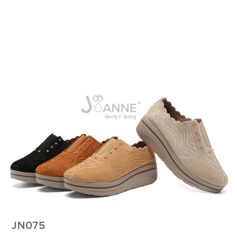 [ORIGINAL] JOANNE Closed Toe Wedges Shoes Sepatu Wanita #JN075