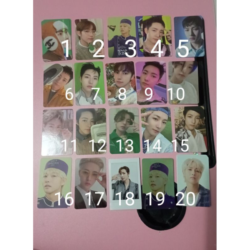official photocard pc renjun nct dream hottrack candy pink christmas bene sg22 matching card renjun 