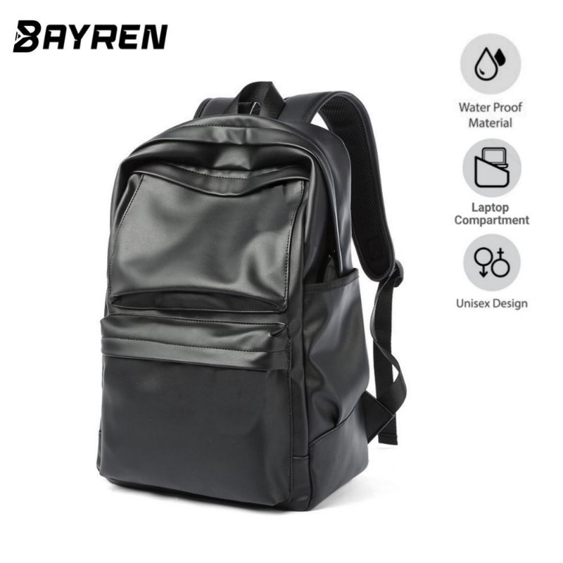 Tas Ransel Kulit PREMIUM QUALITY Backpack ERVARD LAPTOP up to 15&quot;  Pria Wanita