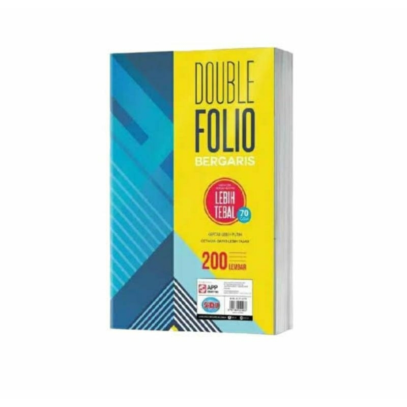 

double folio bergaris eceran murah