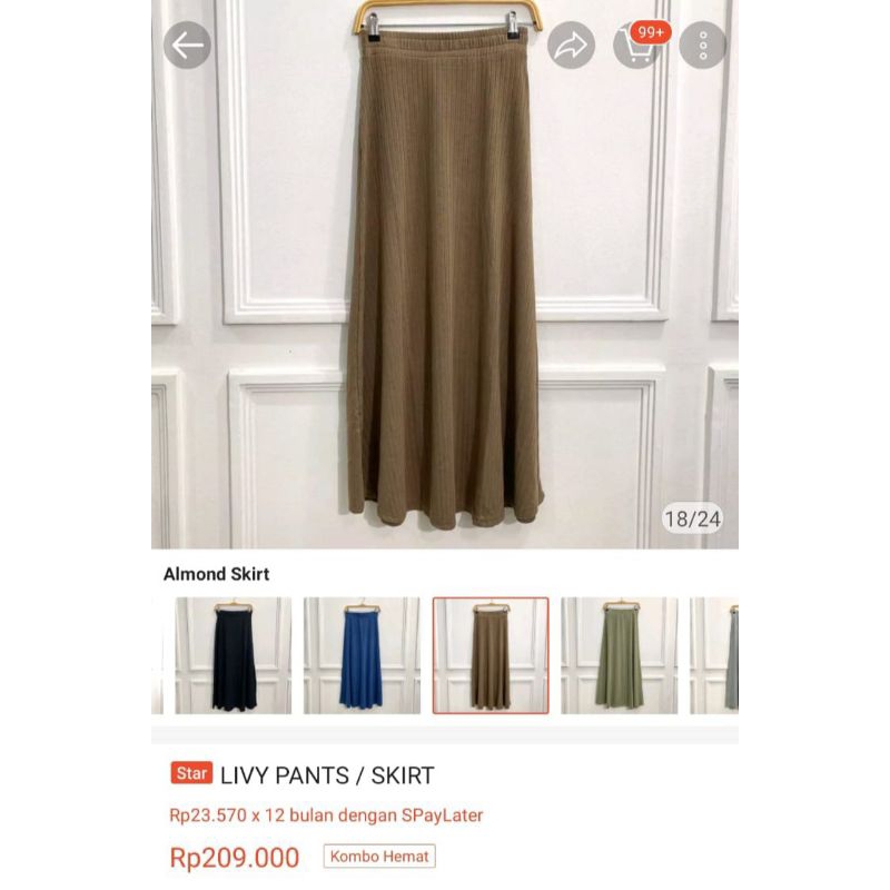 LIVY SKIRT ALMOND Queenova_id