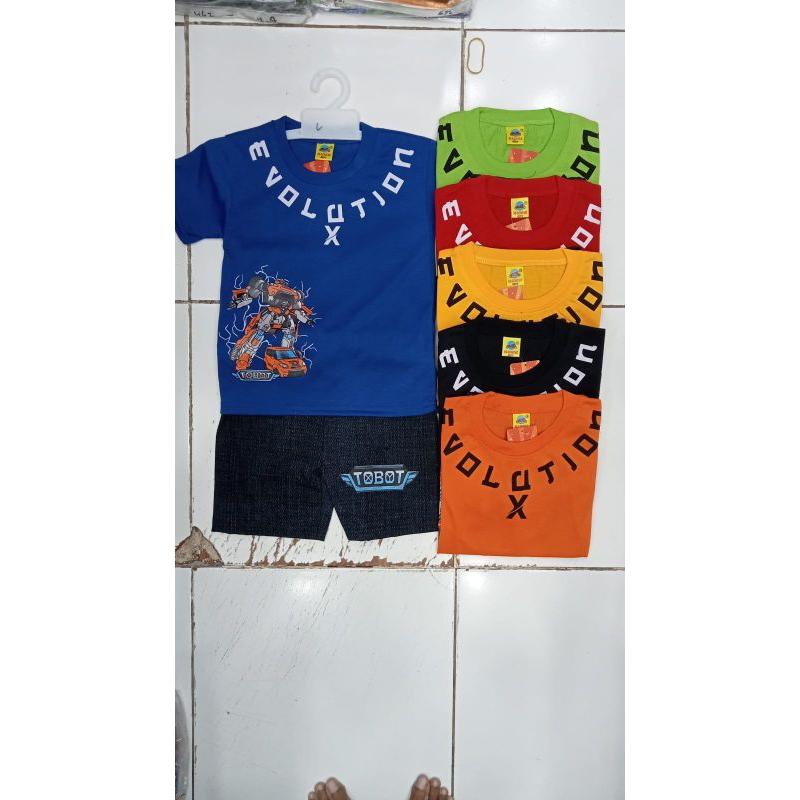 SETELAN ANAK MOTIF TERBARU KARAKTER HERO WARNA RANDOM MOTIF RANDOM