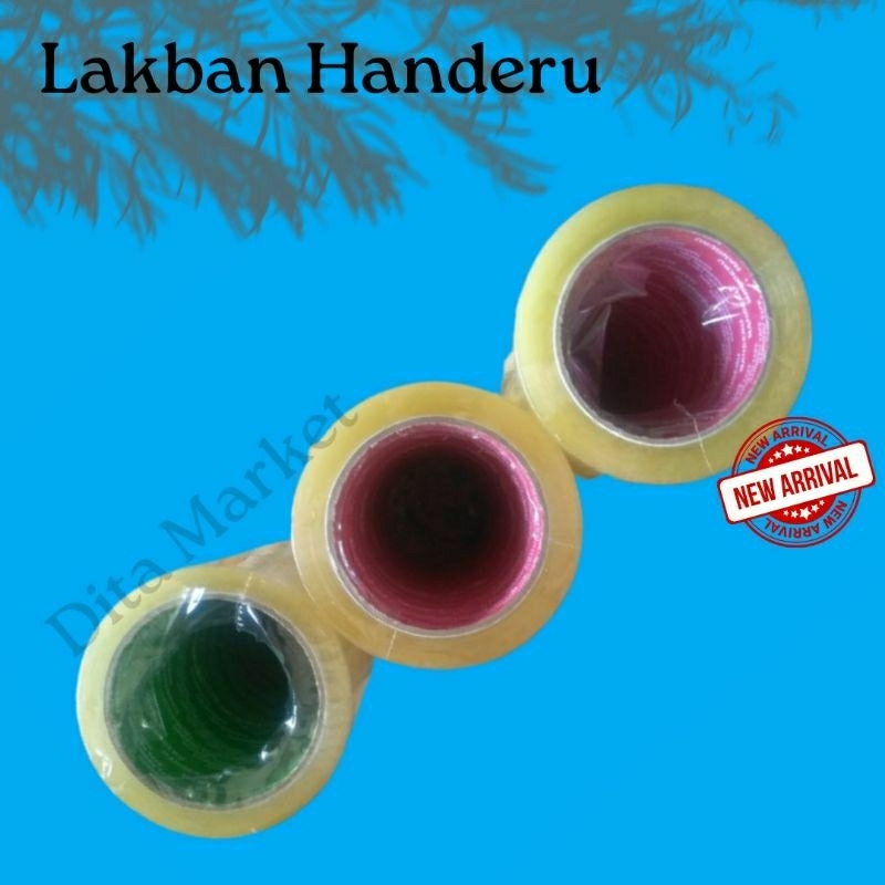 Lakban Bening HANDERU 45mm x 45mic x 72 Yard / HANDERU Tape 45mm x 45mic x 72 Yard