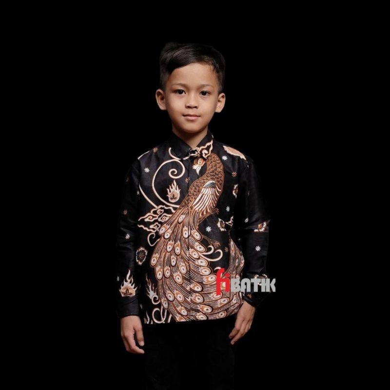 Batik anak lengan panjang umur 3-13 tahun batik Pekalongan hem anak size m l xl xxl fashion anak kemeja anak formal batik anak