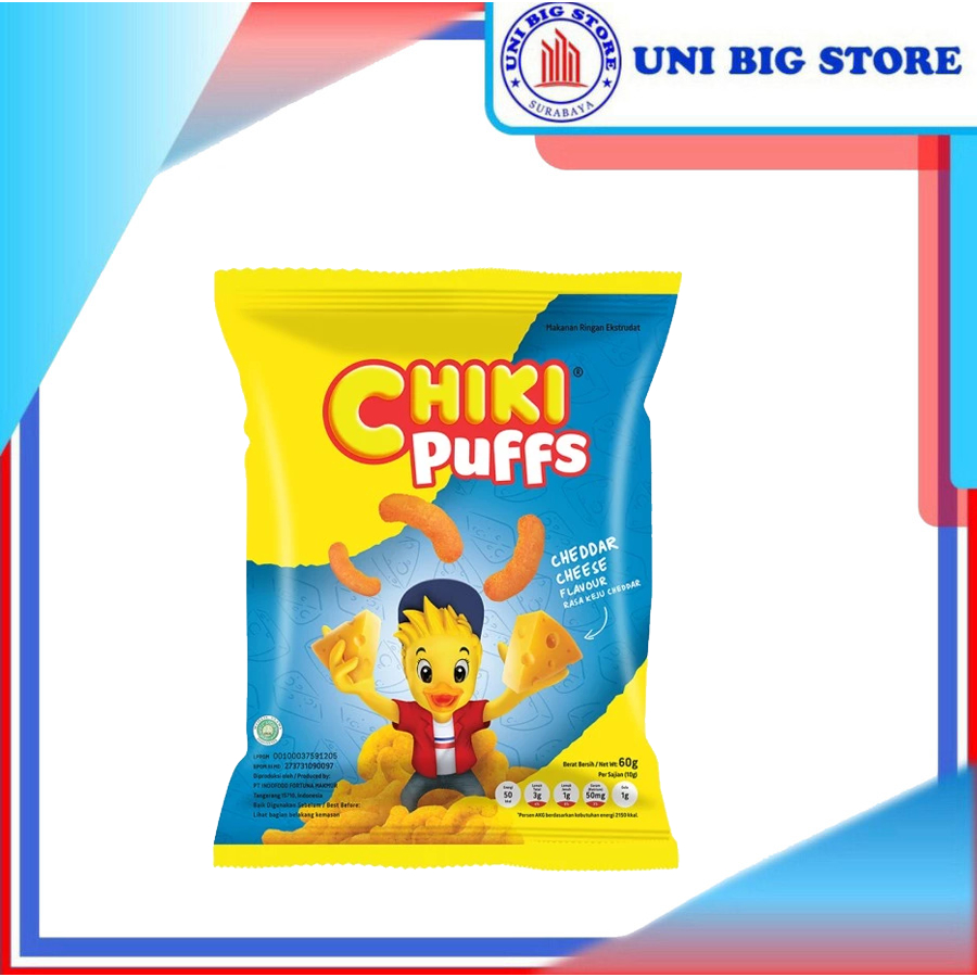 

Chiki PUFF Puffs Cheddar Cheese 60 gr Snack Keju