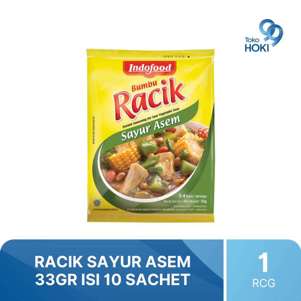 

INDOFOOD RACIK SAYUR ASEM 33GR ISI 10 SACHET