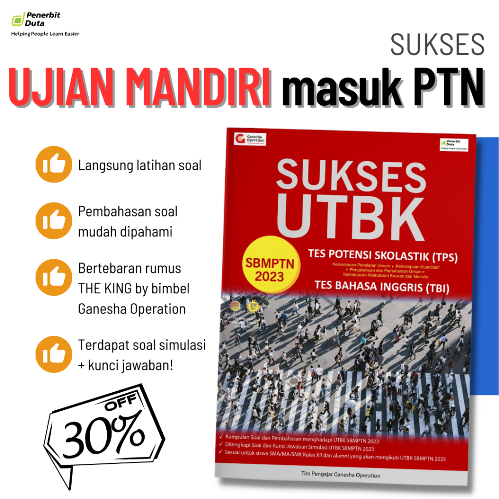 Penerbit Duta - Sukses UTBK SBMPTN TPS & BAHASA INGGRIS 2023