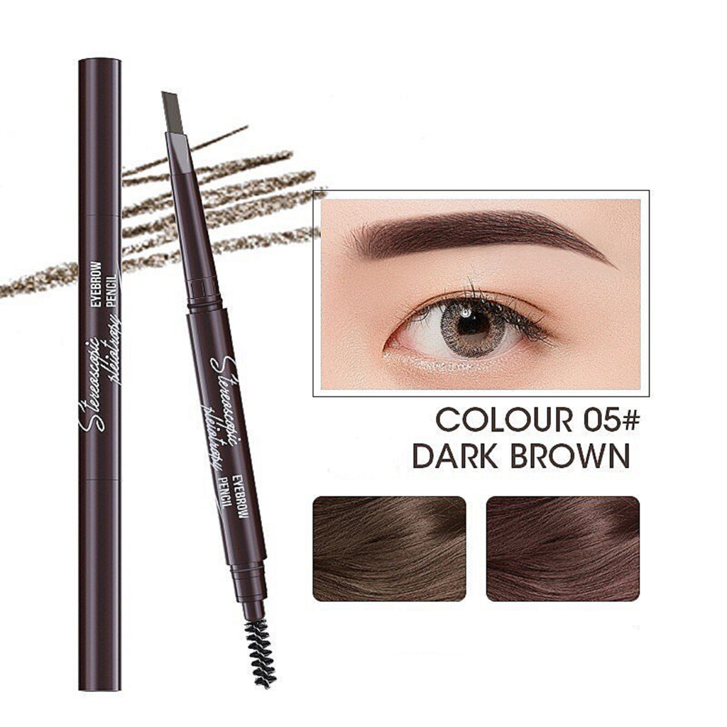 MYONLY Pensil Alis 2IN1 Dengan Sikat Brush Eyebrown Pencil