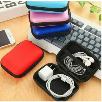 Dompet Case Earphone Charger Pouch Serbaguna