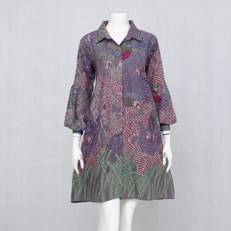 New bestari magenta tunik batik ori