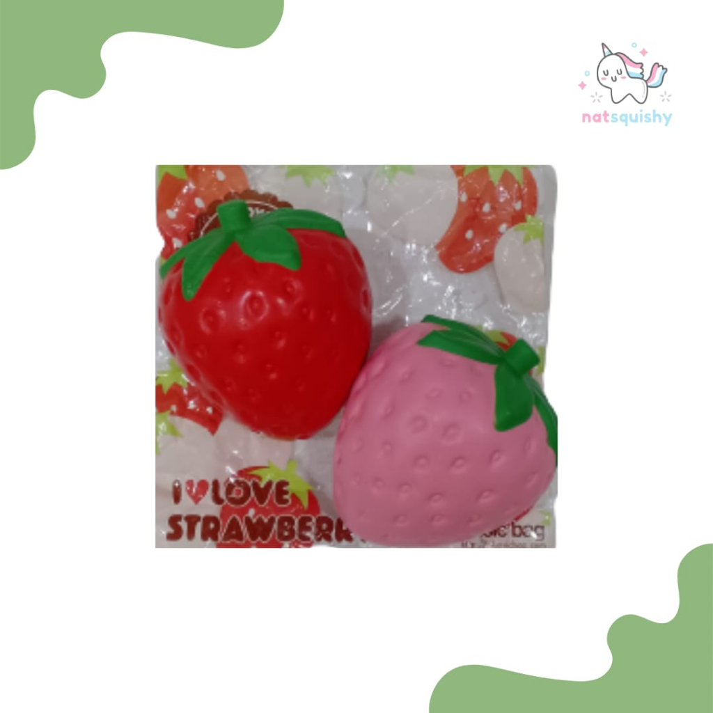 Natsquishy - Squishy ibloom i love strawberry