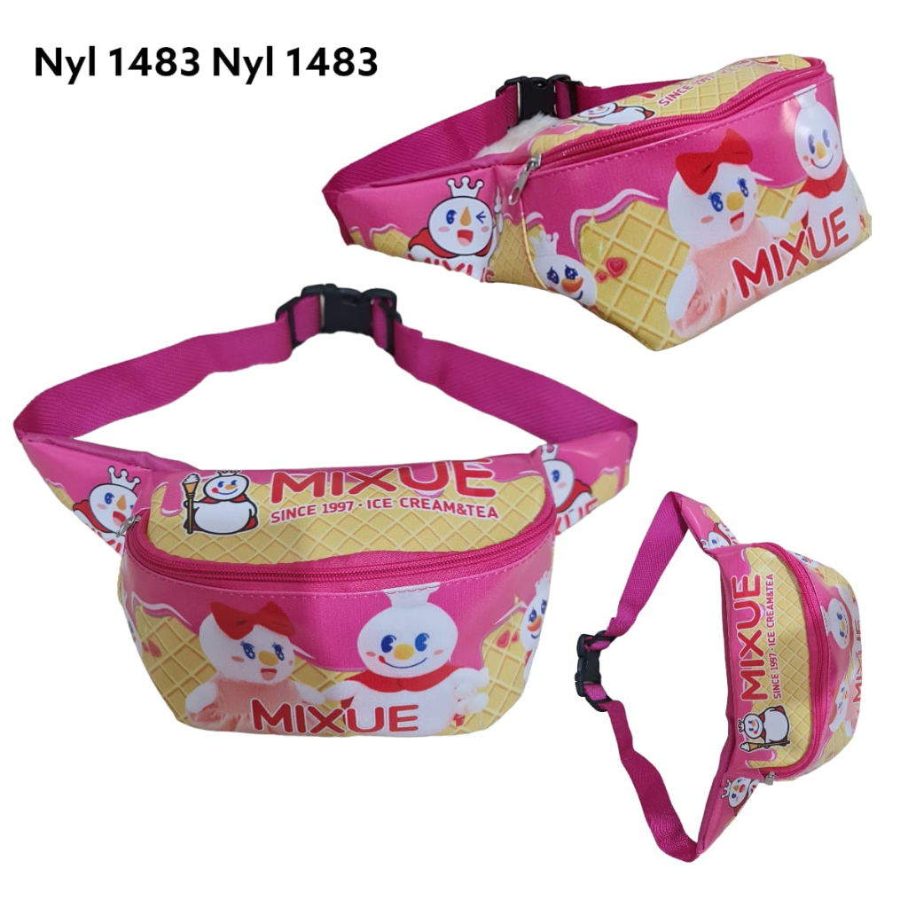 Waistbag Anak Karakter Mixue - Tas Anak Bisa Bayar Ditempat ( COD )