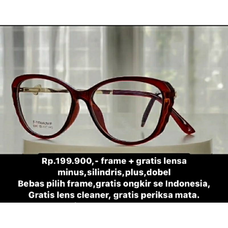 Kacamata Lengkap Lensa BLUECHROMIC