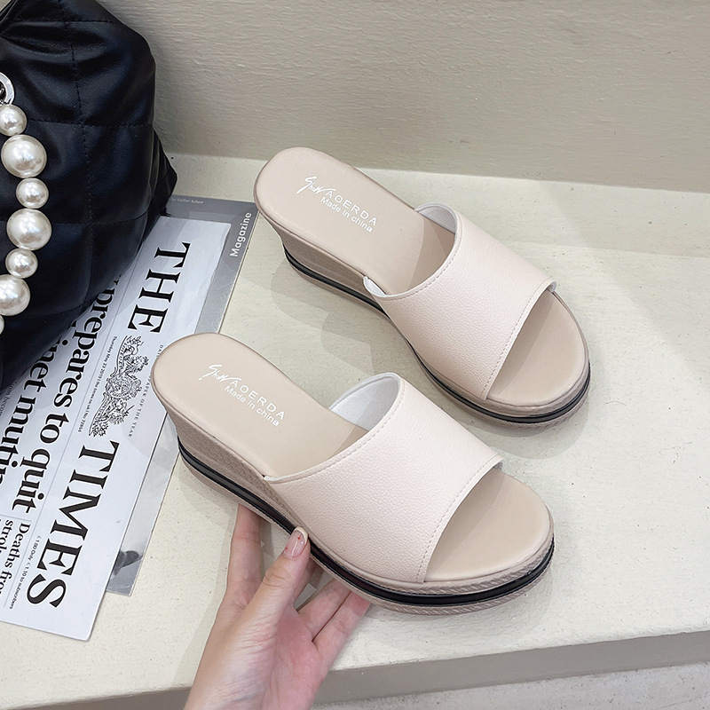 [ Import Design ] Sepatu Sandal Wedges Wanita Import Premium Quality ID213