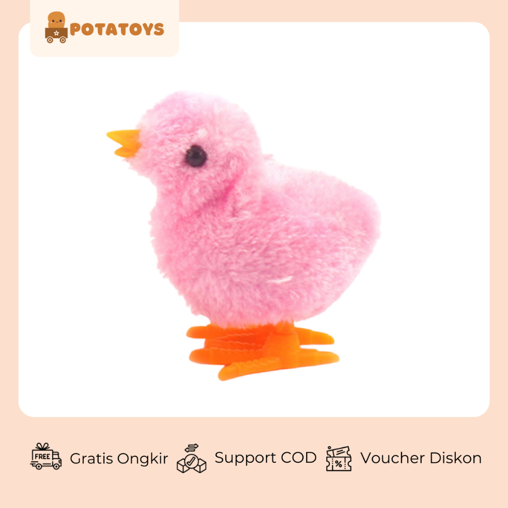 [ Potatoys ] Mainan Anak Bayi Ayam Putar / Mainan Ayam Berjalan / Mainan anak ayam patok lucu