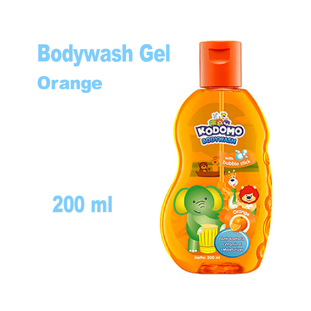 Kodomo Bodywash Shower Gel Orange / Cherry / Strawberry / Blueberry Botol 200ml - Sabun Mandi Anak