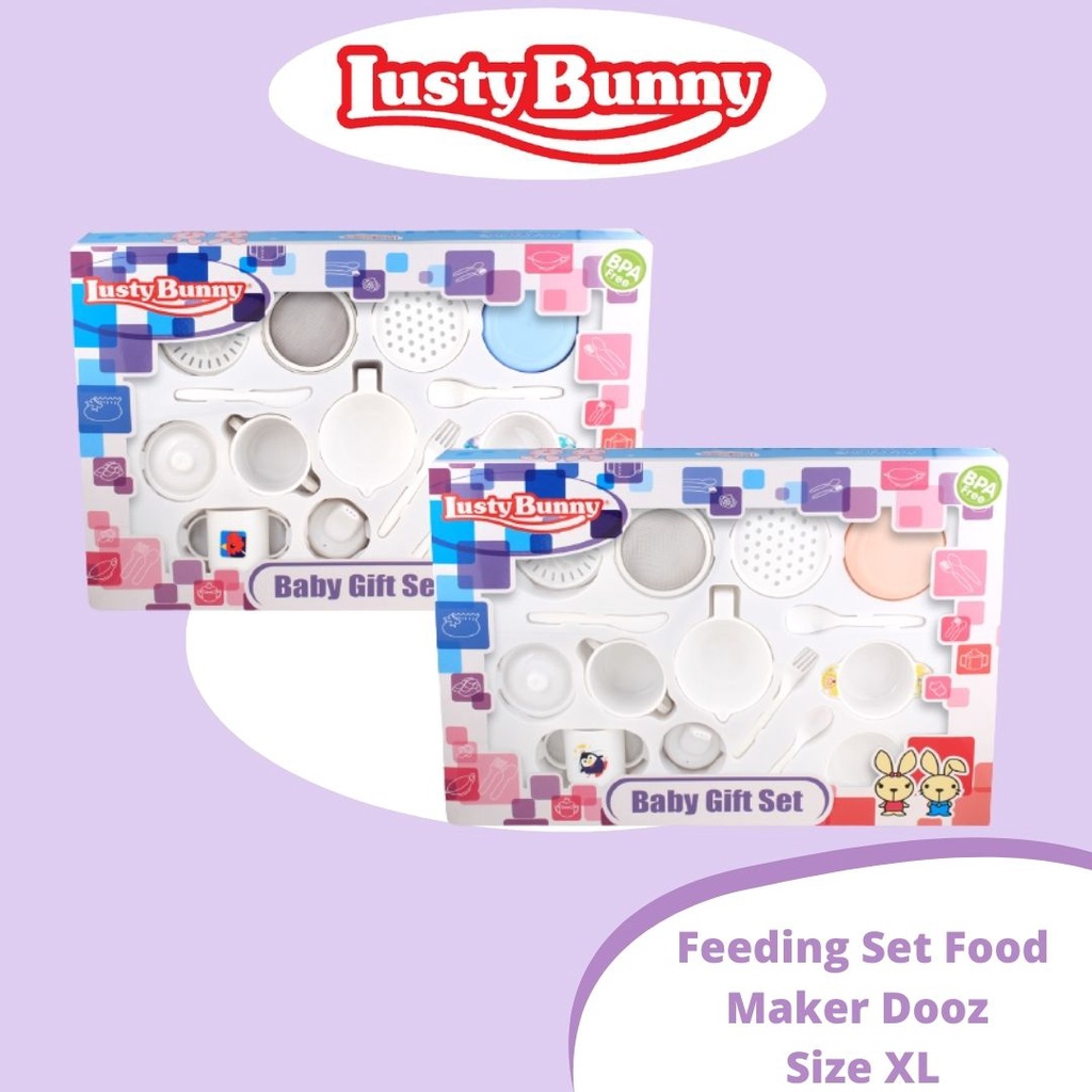 LustyBunny Feeding Set Food Maker LB1883 / Set Peralatan Makan Bayi