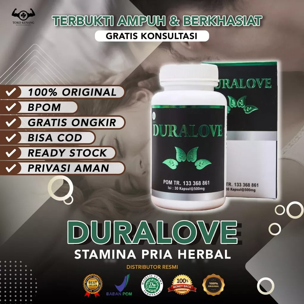 OBAT KUAT PRIA TAHAN LAMA DURALOVE 30 KAPSUL BPOM