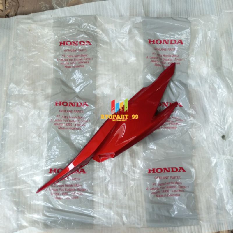 Cover L bodi samping kiri Vario 125 old bohlam merah maroon original