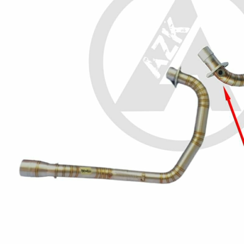 Header Knalpot Benelli Evo 200 Efi 200 - Leher Knalpot Benelli 200 Evo Efi