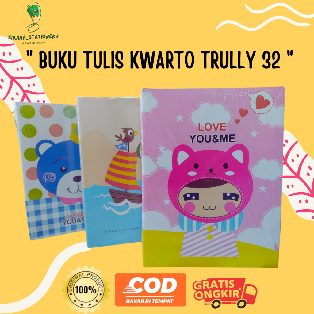 

BUKU TULIS TRULLY GARIS 32 LEMBAR 1PAK BUKU TULIS TRULLY BUKU TULIS MURAH BUKU TULIS [PAK]