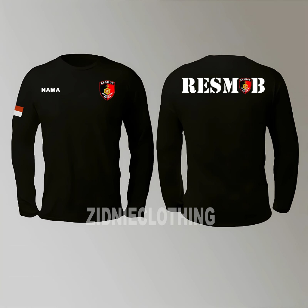 KAOS LENGAN PANJANG LOGO RESMOB