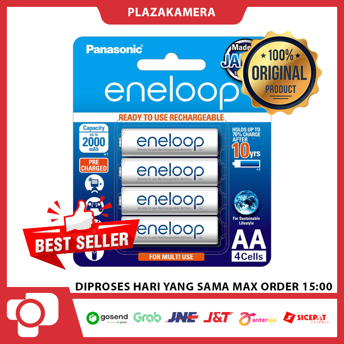 PANASONIC ENELOOP AA 2000mAH ISI 4 BATERAI RECHARGEABLE