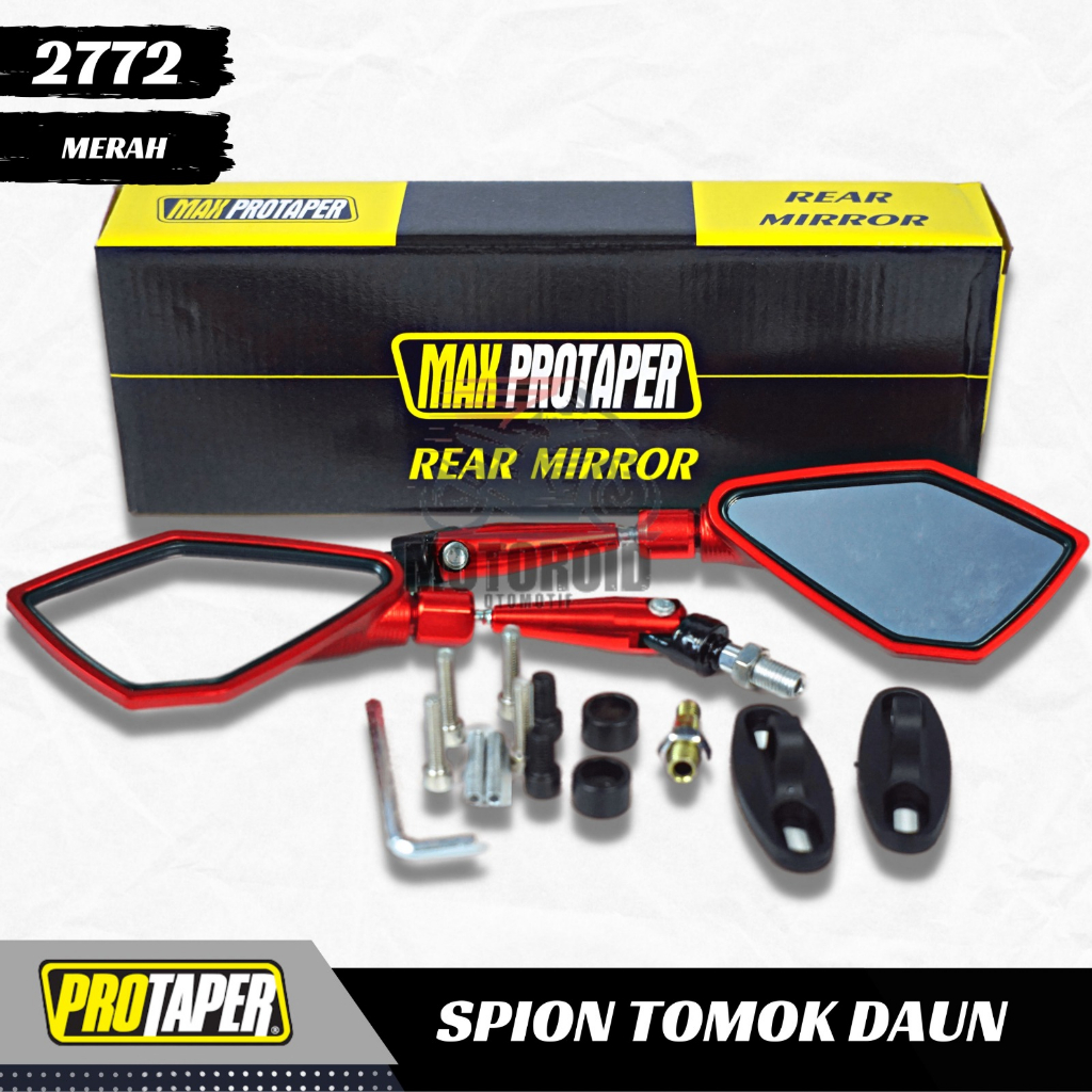 Spion Tomok Universal 2772 Spion lipat model daun semua motor masuk Lipat Daun