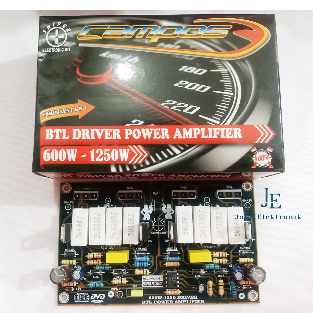 Kit BTL Driver Power Amplifier 600 W - 1250 W CAMPOS SNIPER BME