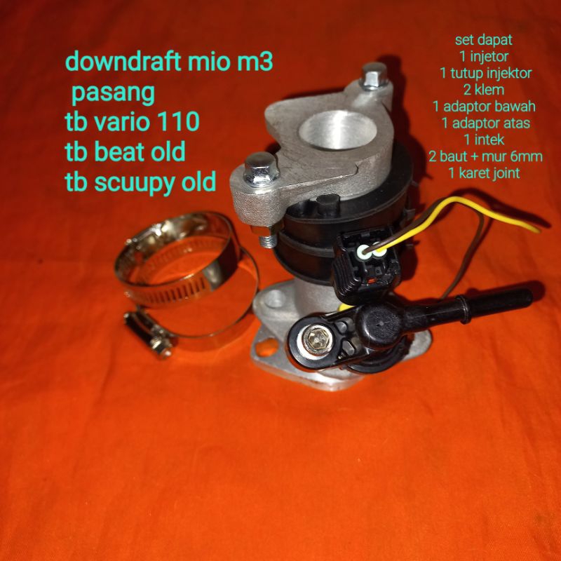 intek downdraft mio m3 pasang tb beat old